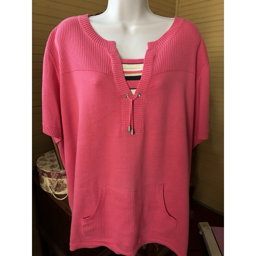 Republic Blues Size 3x Women’s One Piece Sweater 54” Bust 28” Length